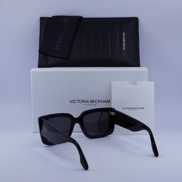 Victoria Beckham VB653S 001 Square Sunglasses – Black/Smoke - Picture 5 of 9